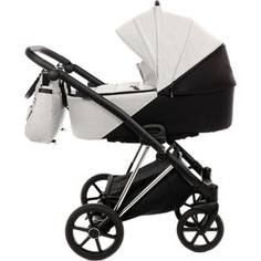 Коляска 2 в 1 Tako jumper style (jumper-v) (светло-серый/черный/рама серебро) (tjs-02)