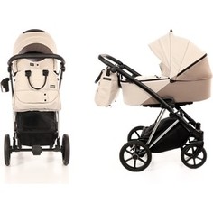 Коляска 3 в 1 Tako jumper style (jumper-v) (белый/бежевый/рама серебро) (tjs-01 (3))