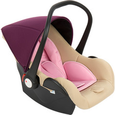 Автокресло Leader Kids 0-13 кг BABY LEADER COMFORT II, цвет Light Pink беж+роз