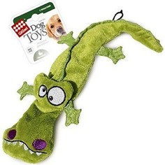 Игрушка GiGwi Dog Toys Squeaker крокодил с 4-мя пищалками для собак (75021)