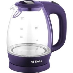 Чайник электрический Delta DL-1203 фиолетовый Дельта