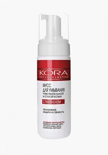 Мусс для умывания Kora КОРА чувствительной и сухой кожи с пантенолом