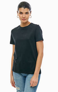 Однотонная хлопковая футболка Vero Moda