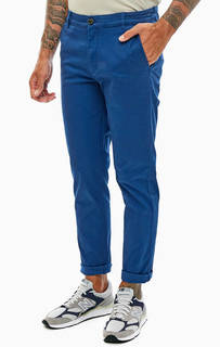 Синие брюки чиносы из хлопка Selected
