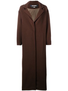 Jacquemus однобортное пальто макси