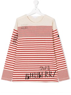 Burberry Kids полосатый топ