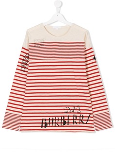 Burberry Kids полосатый топ