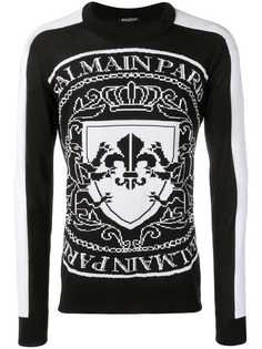 Balmain джемпер с логотипом
