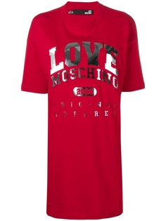 Love Moschino платье-футболка с принтом логотипа
