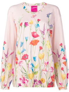 Blumarine джемпер с цветочным принтом