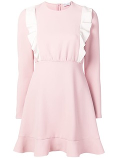 Red Valentino платье с длинными рукавами и оборками