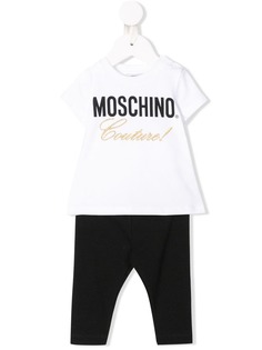Moschino Kids костюм с футболкой и вышивкой