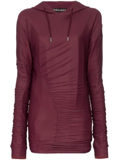 Y / Project Ruched Detail Hoodie