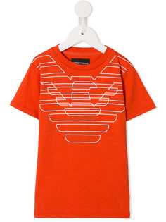 Emporio Armani Kids футболка с принтом логотипа