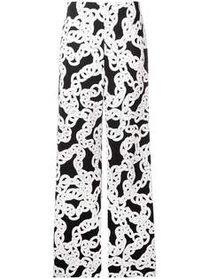 Dvf Diane Von Furstenberg high-waist chain print trousers