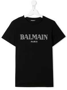 Balmain Kids футболка с логотипом