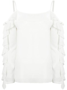 Blugirl блузка с оборками на рукавах