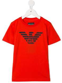 Emporio Armani Kids футболка с принтом логотипа
