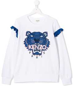 Kenzo Kids свитер с принтом тигра
