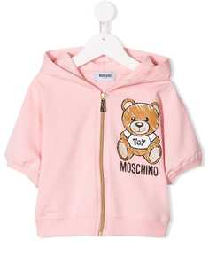 Moschino Kids толстовка с капюшоном и принтом медведя