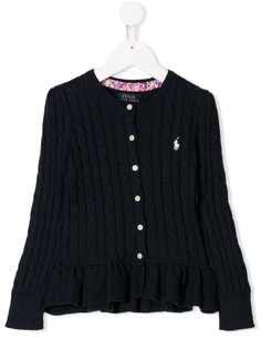 Ralph Lauren Kids кардиган вязки с косами