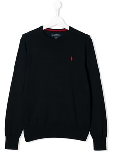 Ralph Lauren Kids свитер с круглым вырезом