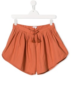 Chloé Kids шорты со шнурком и складками