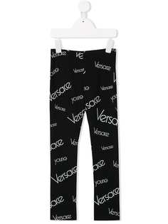 Young Versace леггинсы с принтом логотипа