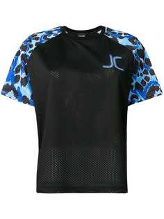 Just Cavalli спортивная футболка с леопардовым принтом