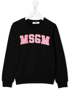 Msgm Kids толстовка с логотипом