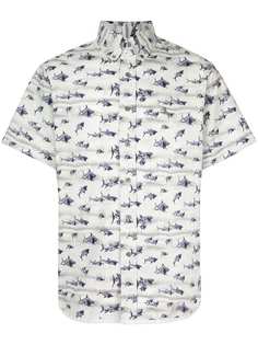 Lanvin рубашка с принтом акул