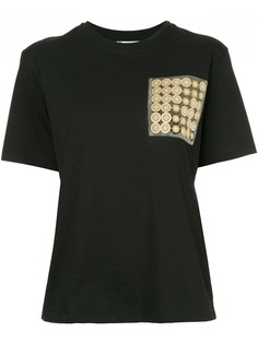 Lanvin футболка с контрастным карманом