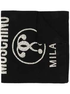 Moschino шарф с изображением двух вопросительных знаков