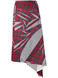 Yohji Yamamoto Vintage юбка в шотландскую клетку 2000-х годов