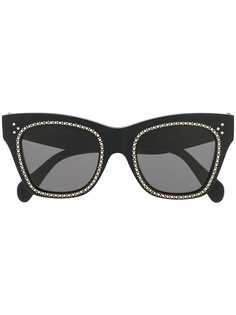 Celine Eyewear солнцезащитные очки со стразами