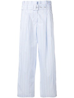 Vivetta полосаты брюки с завышенной присборенной талией