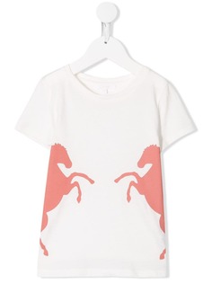 Chloé Kids футболка с принтом лошадей