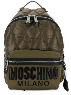 Moschino стеганый рюкзак с логотипом
