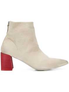 Marsèll ботильоны на контрастном наборном каблуке