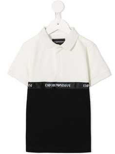 Emporio Armani Kids рубашка в двух тонах