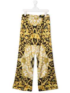 Young Versace широкие брюки с принтом в стиле барокко