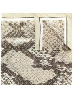 Roberto Cavalli платок с принтом змеиной кожи