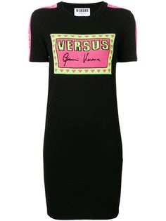 Versus платье-футболка с логотипом