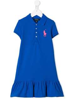 Ralph Lauren Kids платье-поло с вышитым логотипом