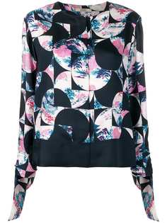 Odeeh рубашка с цветочным принтом