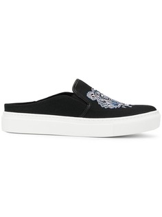 Kenzo слипоны с вышитым тигром