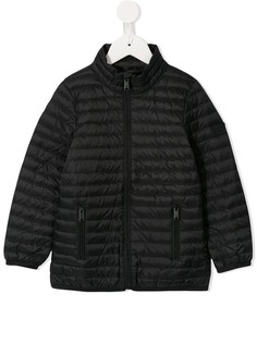 Emporio Armani Kids стеганая куртка на молнии