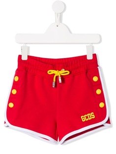 Gcds Kids спортивные шорты с вышитым логотипом