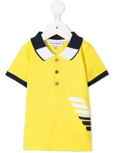 Emporio Armani Kids рубашка-поло с принтом логотипа