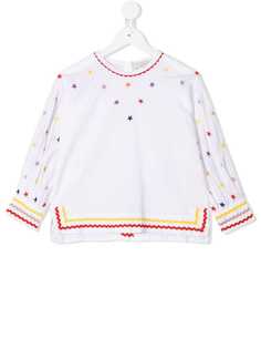Stella Mccartney Kids блузка с вышивкой